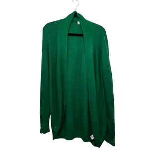 A New Day Kelly Green Long Cardigan Women’s Size Medium